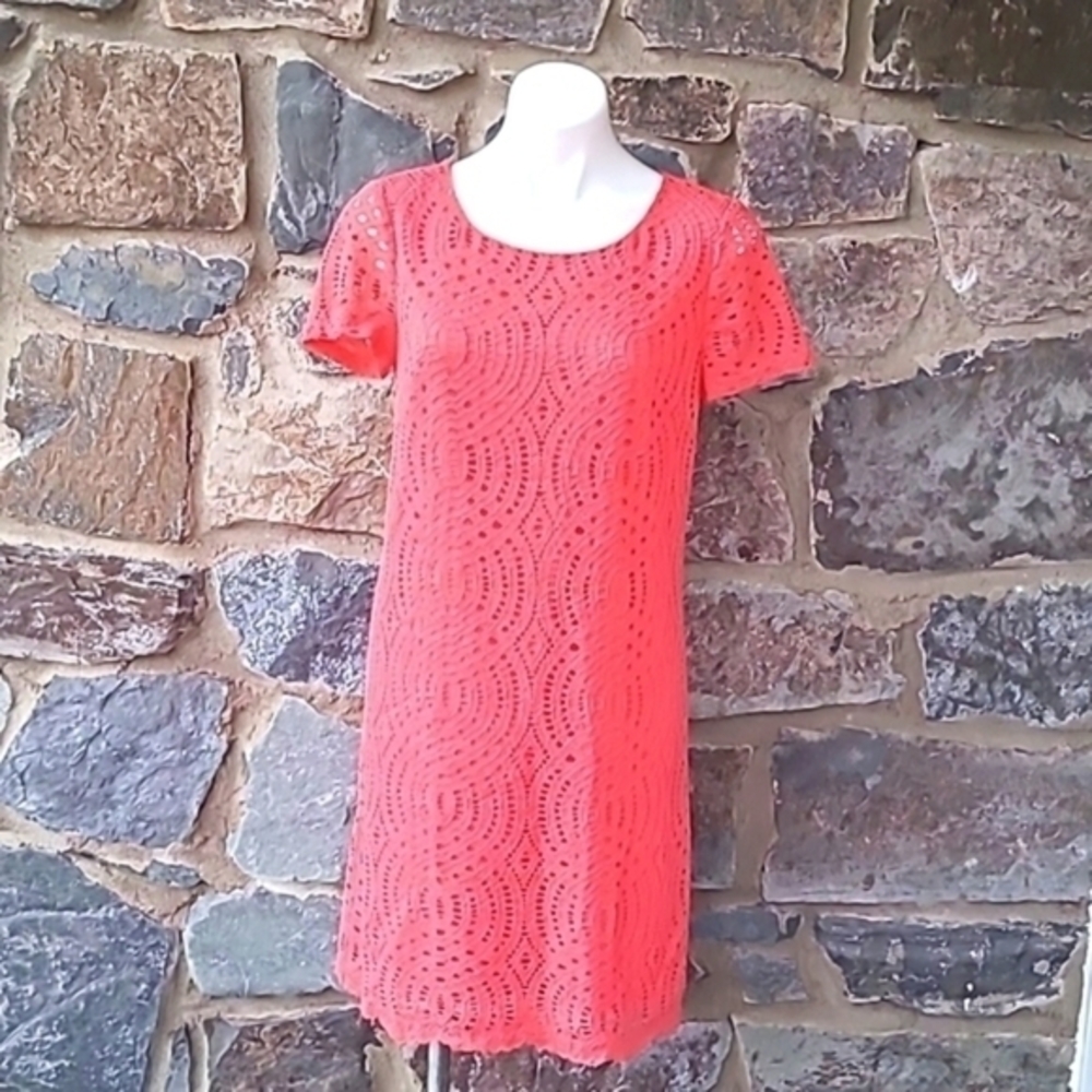 J Crew Lace with scalloped hem dress size 4
